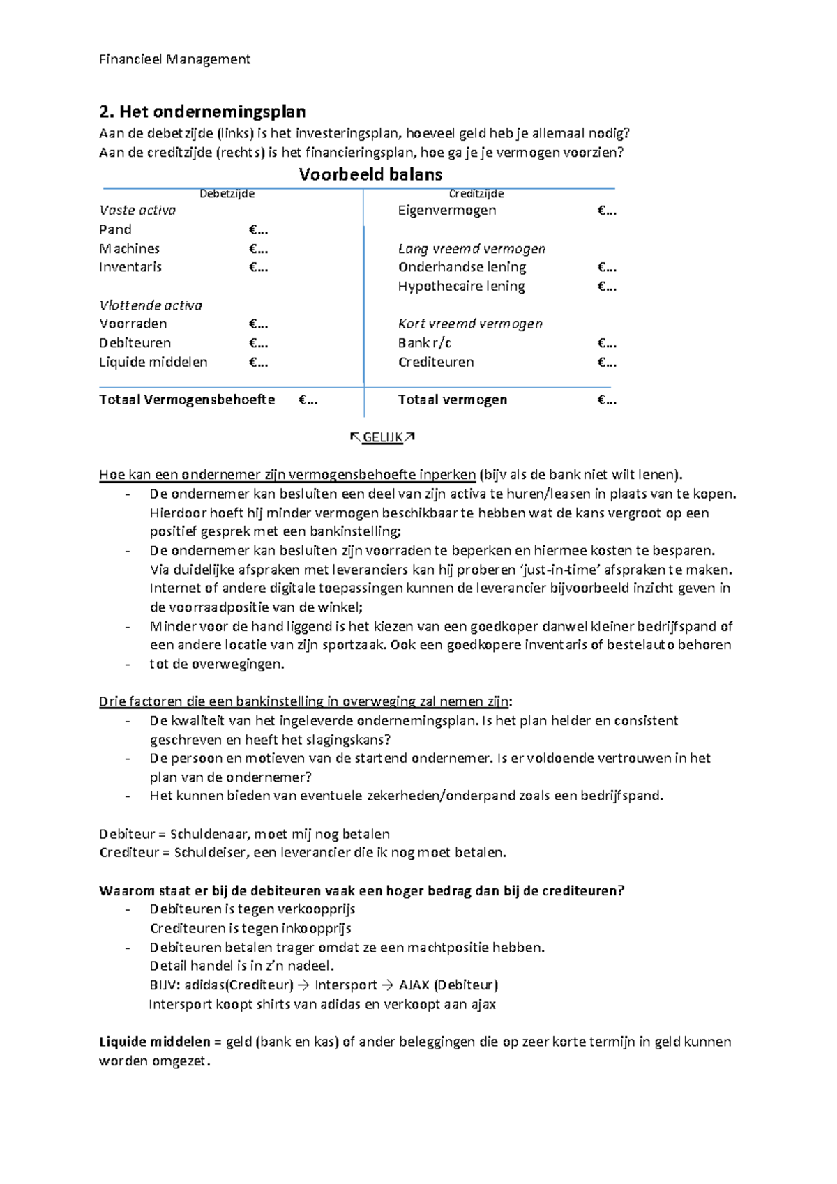 Samenvatting Financieel Management: Hoofdstuk 2 Tot 6, 12 & 19 Tot 20 ...