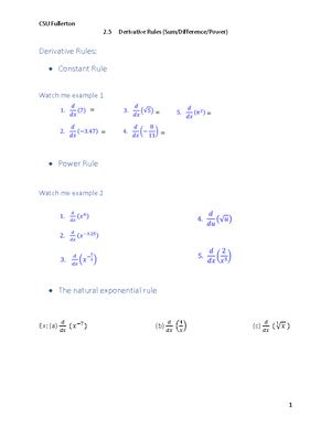 3.1 and 3.2 Notes - SECTION 3: DIFFERENTIALS AND LINEAR APPROXIMATION I ...