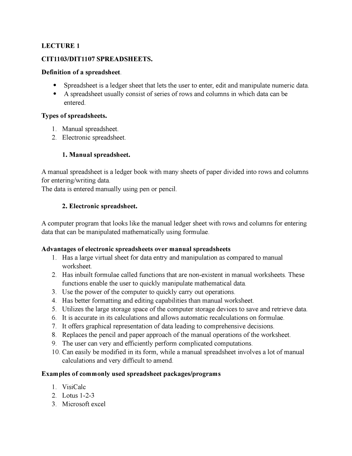 lecture-1-spreadsheets-notes-pdf-lecture-1-cit1103-dit1107