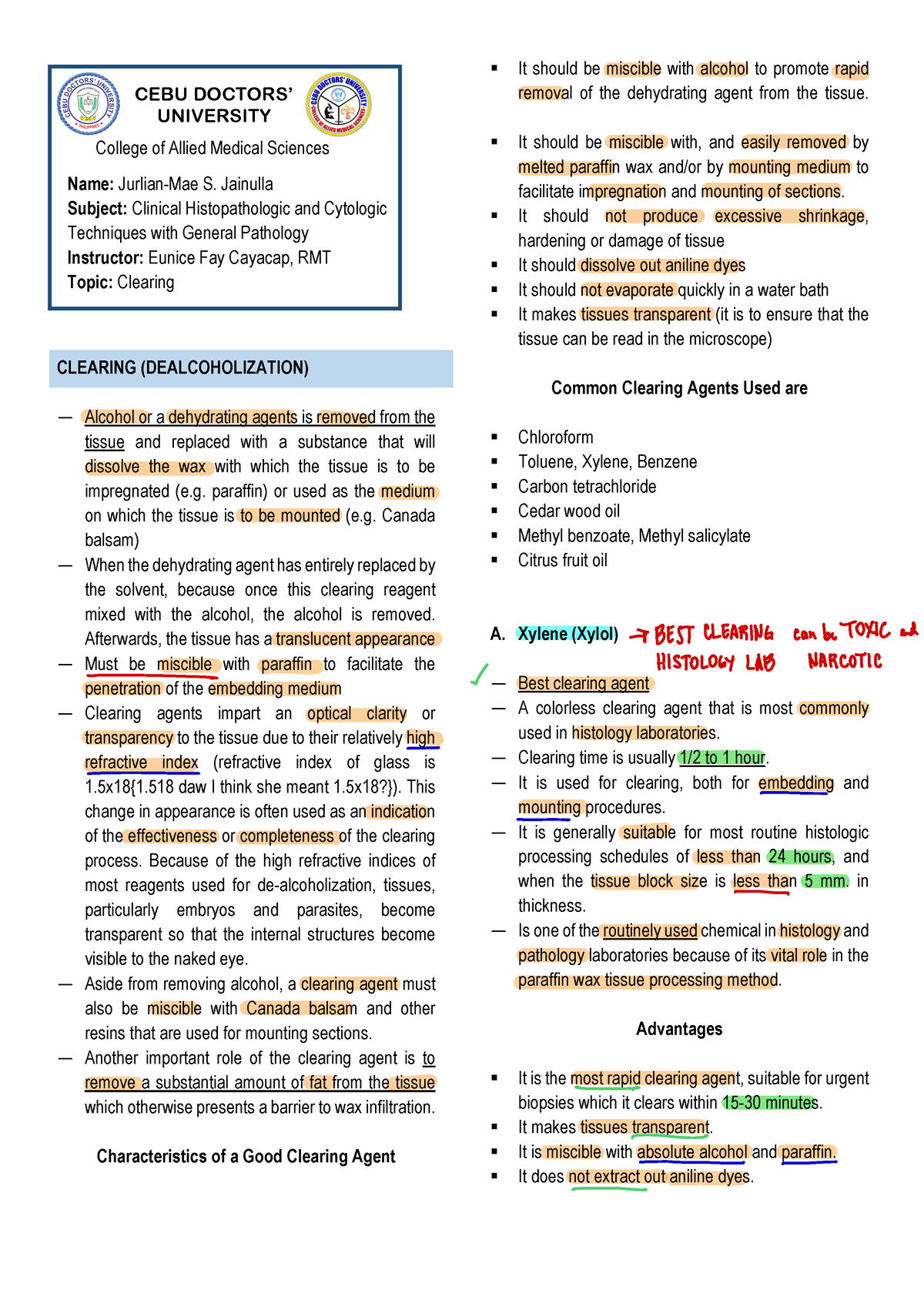 LEC-6 Clearing - Nothing - CLEARING (DEALCOHOLIZATION) — Alcohol Or A ...