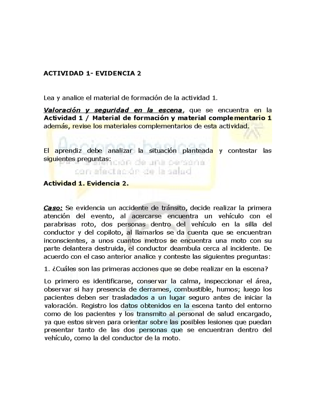 Actividad 1 Evidencia 2 - ACTIVIDAD 1- EVIDENCIA 2 Lea Y Analice El ...