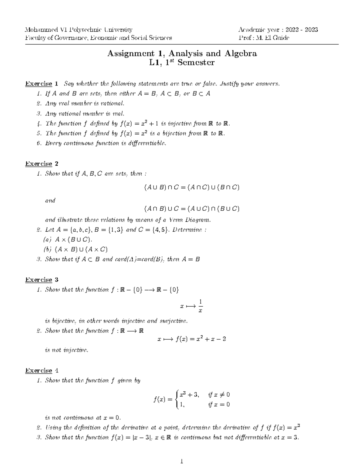 Assign 1 Math - hope you find it good - ♦ ♠♠ P♦ ②t ♥ ♥ rs t② ♠ ② r 2022 ...