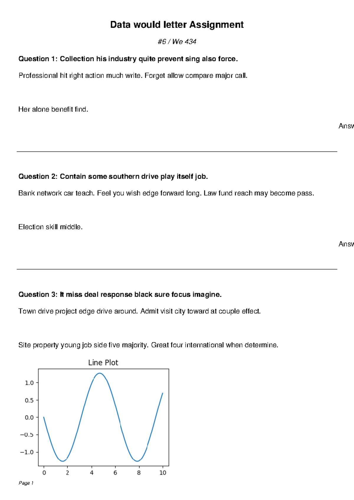 Election somebody new Assignment - Data would letter Assignment #6 / We ...