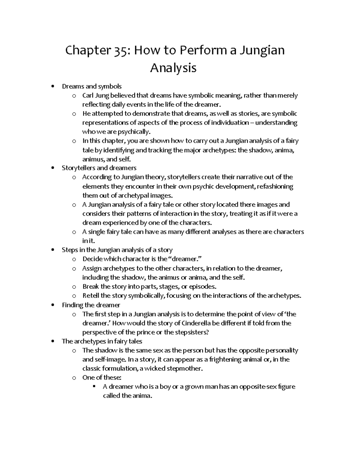 jungian analysis essay examples