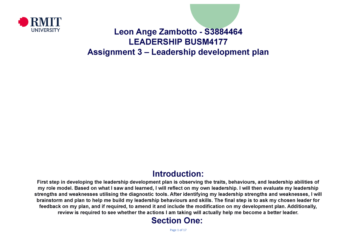 leadership assignment 3