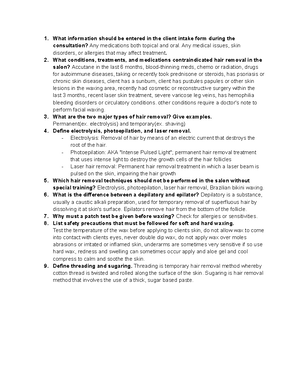 Chapter 22 Review Questions What information should be entered