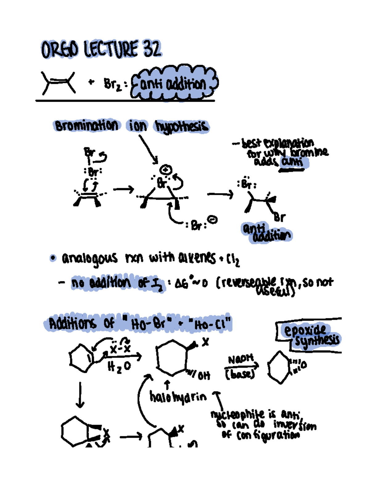 Orgo Lecture 32 (111822) ORGO LECTURE 32 mm t Bra ntiauditiony