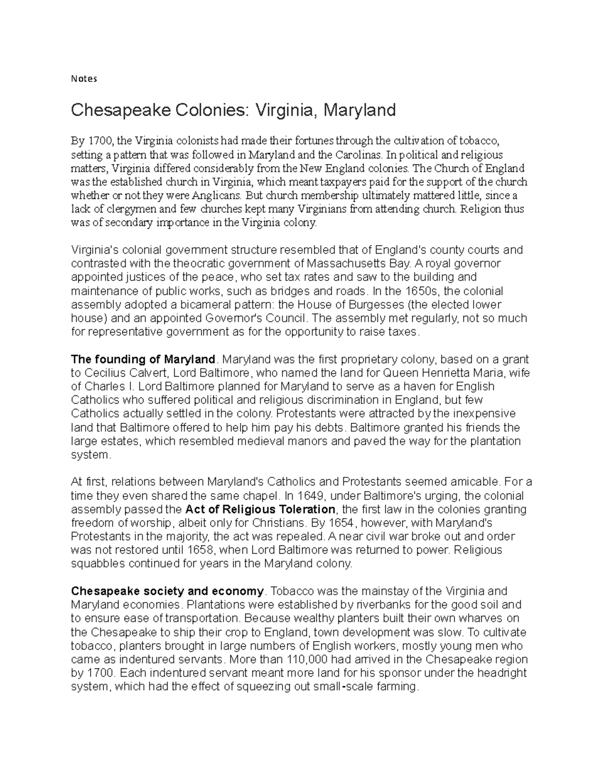 document-111-history-notes-chesapeake-colonies-virginia-maryland