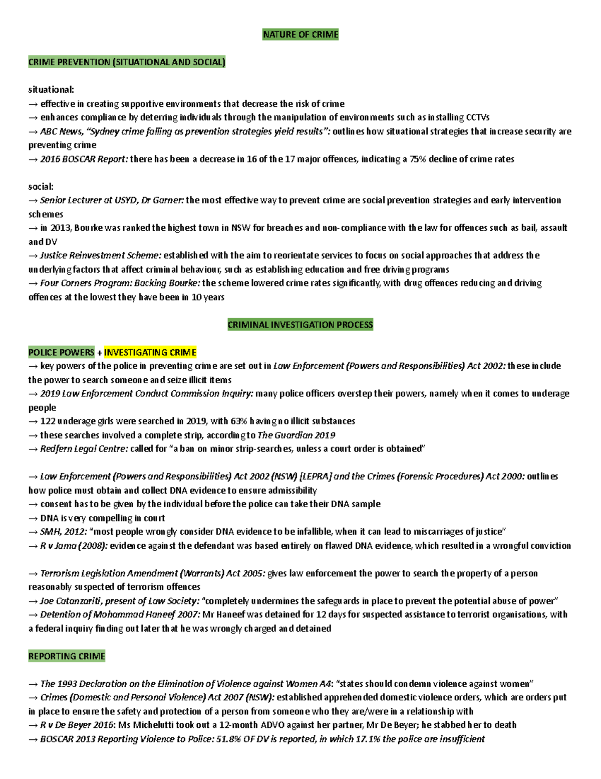 Crime Plans - NATURE OF CRIME CRIME PREVENTION (SITUATIONAL AND SOCIAL ...