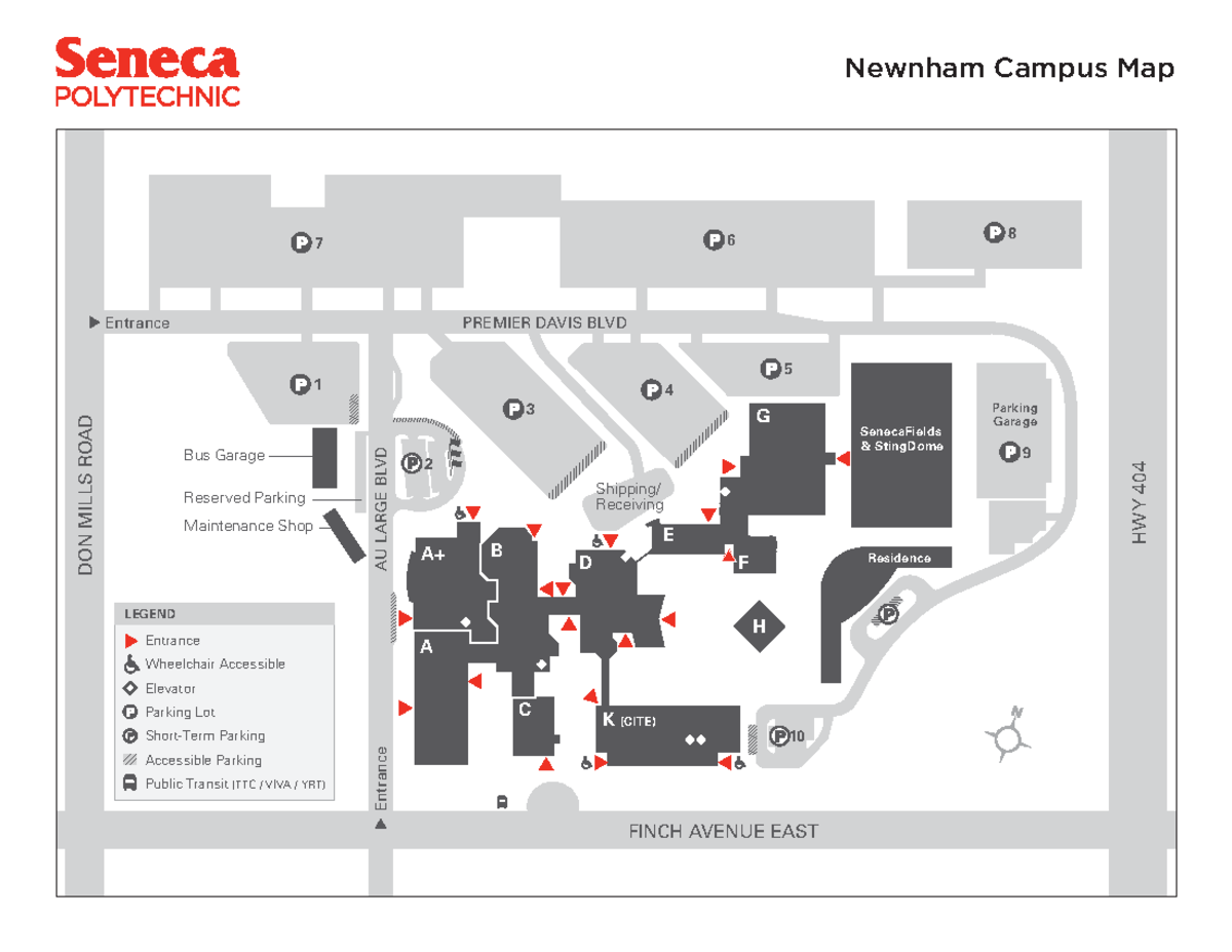 Newnham Campus Map 2023 - 8 6 7 1 3 4 5 2 10 9 Bus Garage Maintenance ...