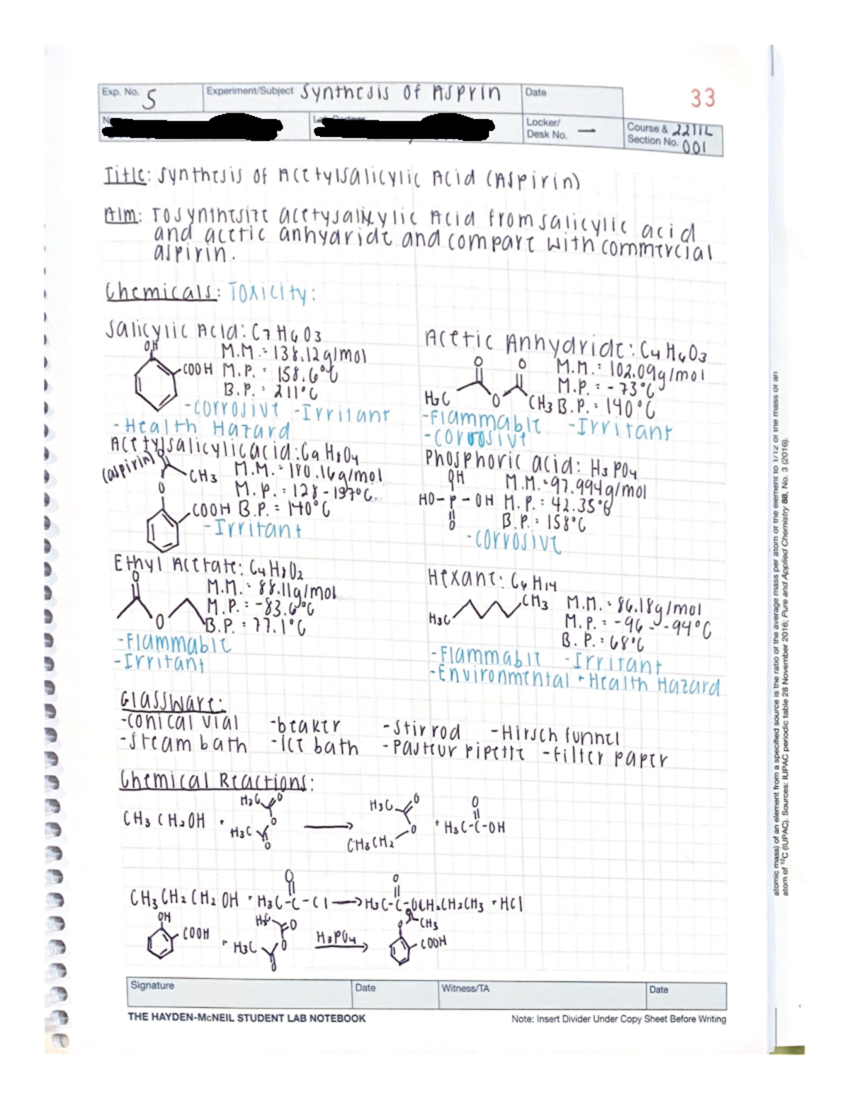 CHM 2211 Prelab 5 - CHM2211L - USF - Studocu