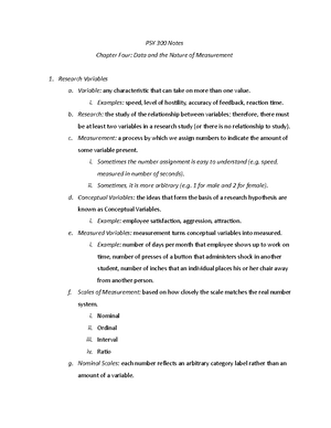 PSY 300 Assignment 7 - PSY 300: Research Methods Exercise Participant ...