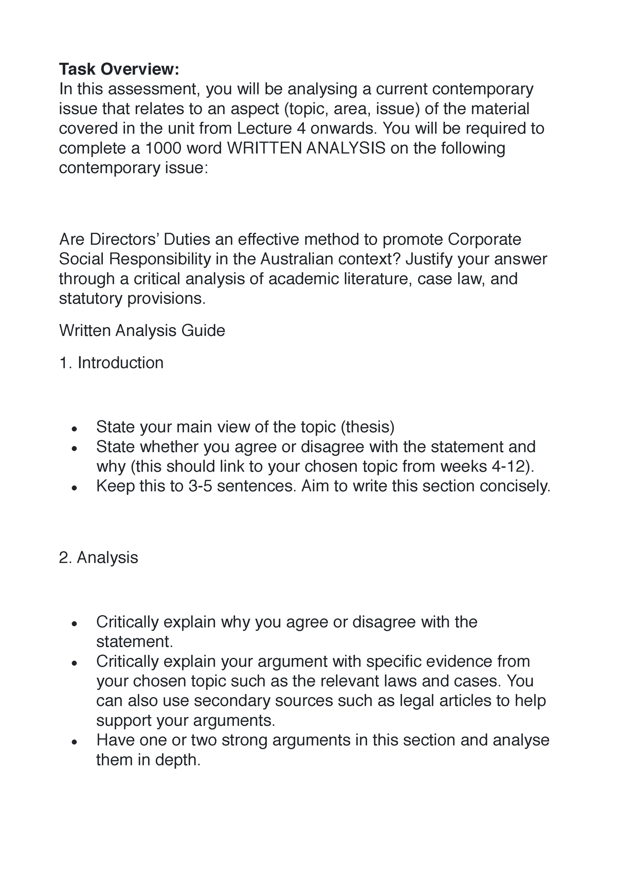 ACCG2051 - Media Assignment - Task Overview: In This Assessment, You ...