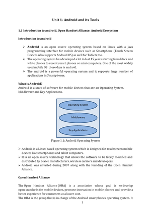 1: Open Handset Alliance (OHA) [2].