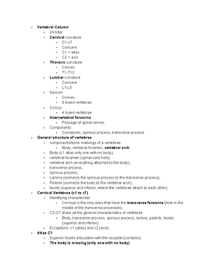 Cranial Nerves lecture notes - Nervous System (Cranial Nerves ...