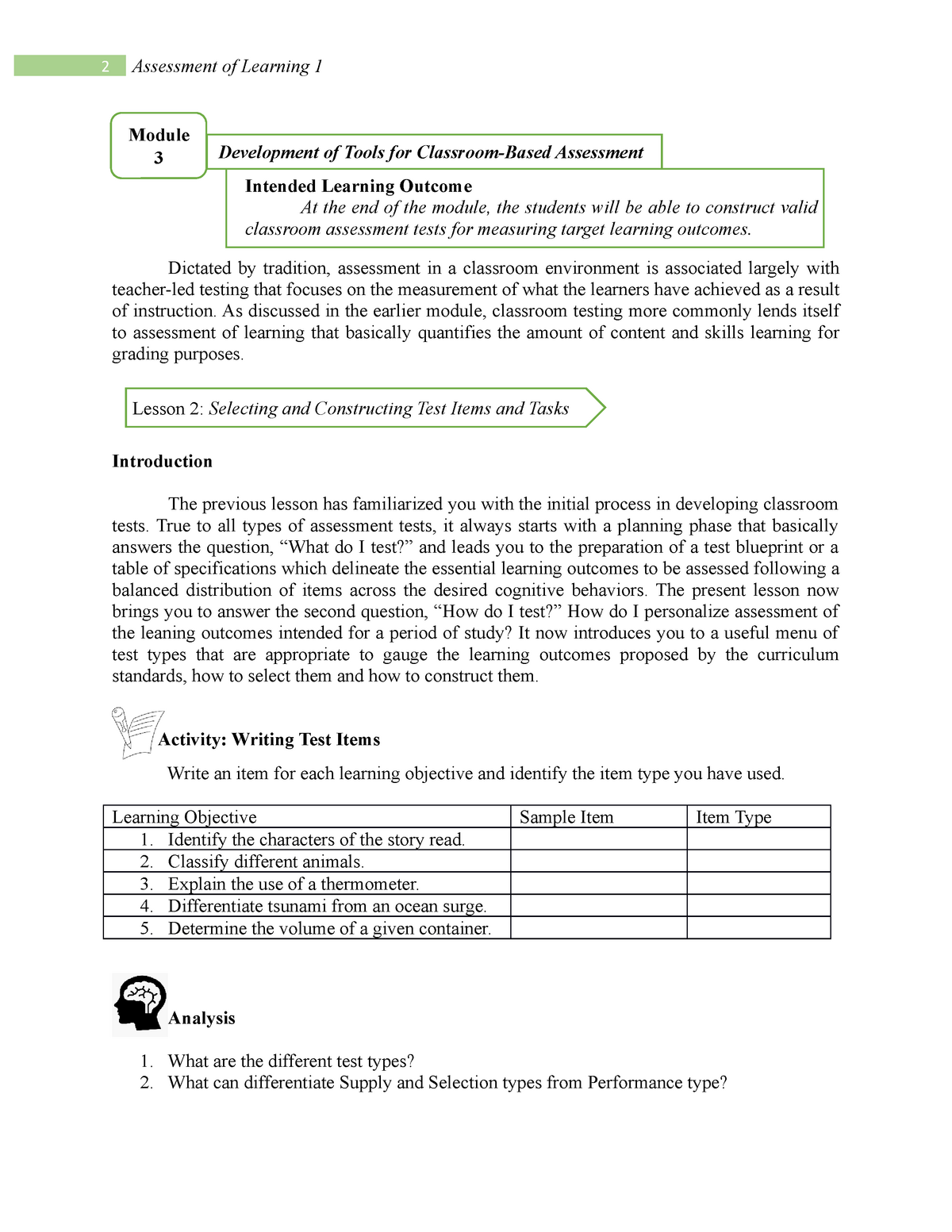 module-3-lesson-2-dictated-by-tradition-assessment-in-a-classroom