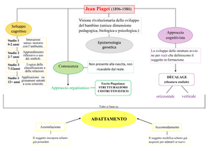 Piaget mappa concettuale Jean Piaget 1896 1980 Visione