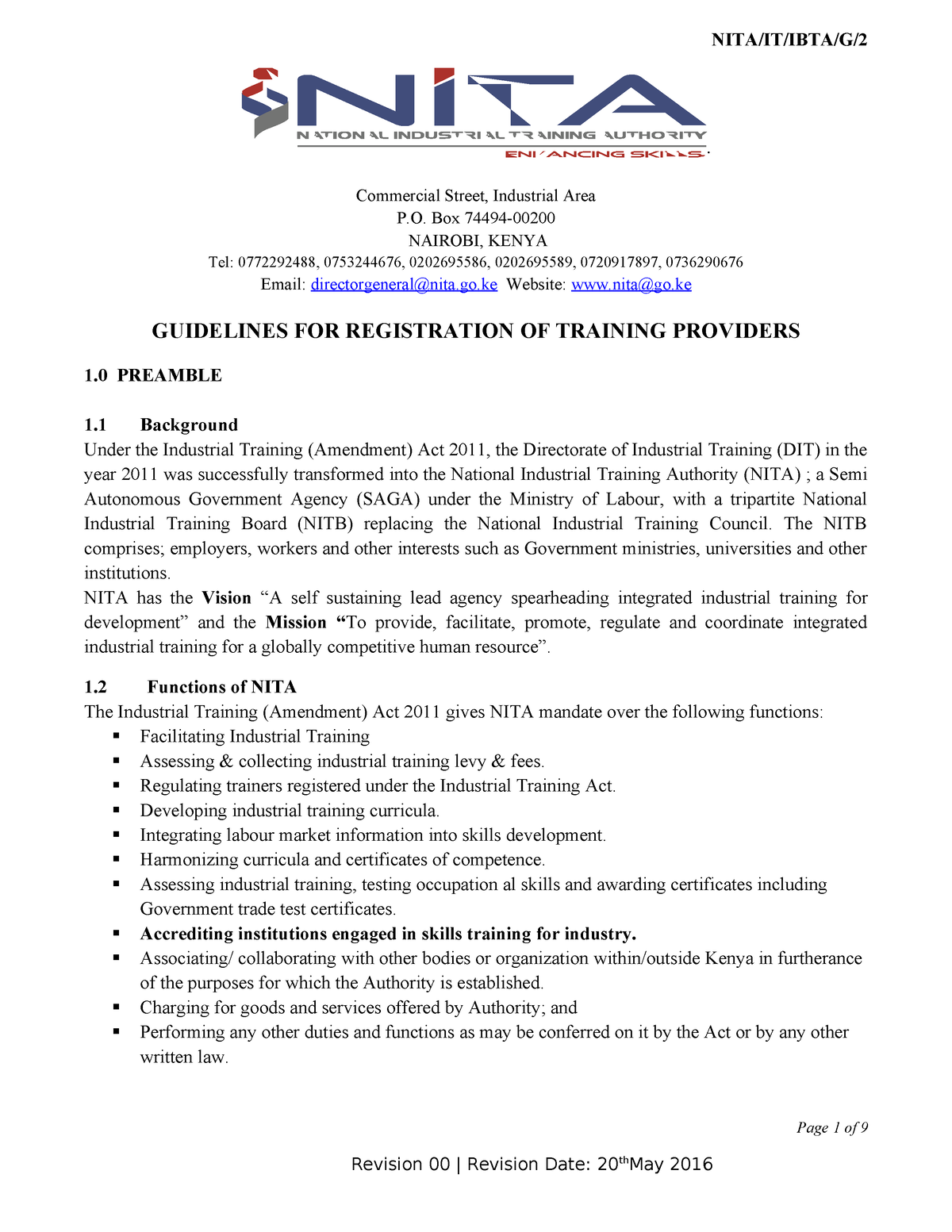02 Guidelines For Registration Of Training Providers 1 - . Commercial ...