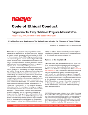 Naeyc Professional Standards And Competencies For Early Childhood ...