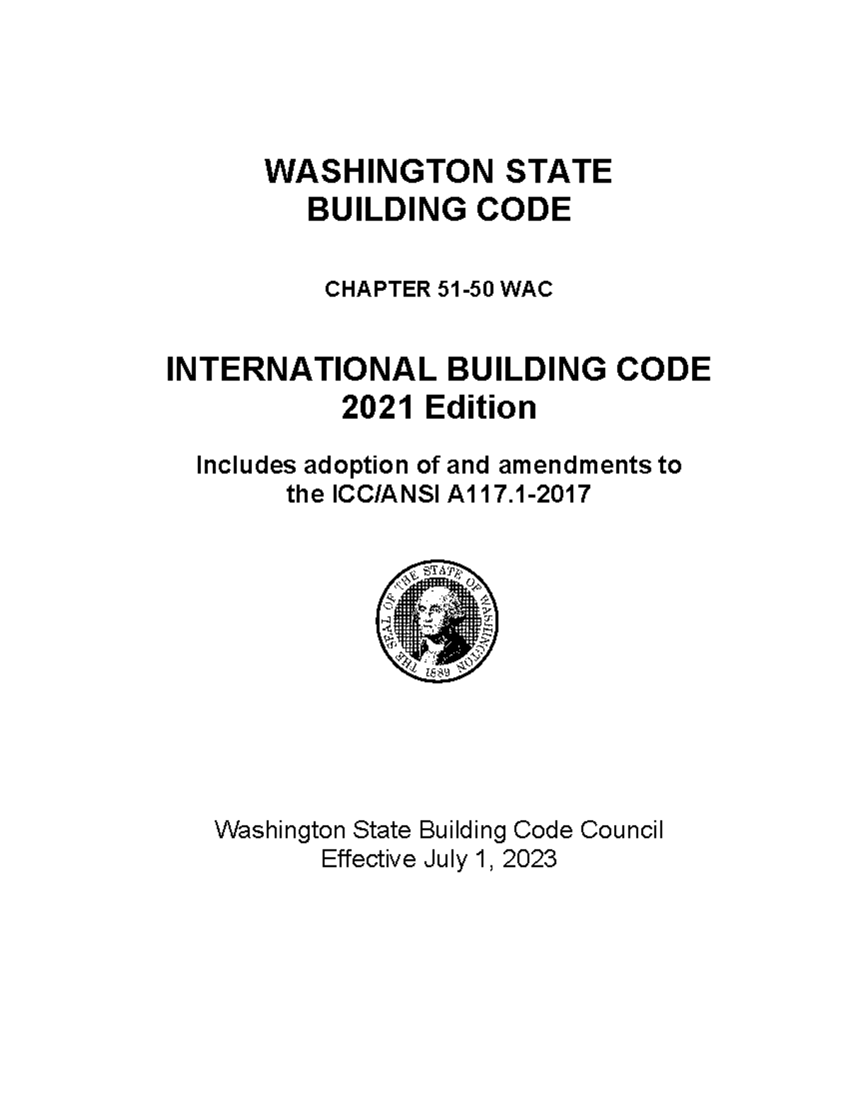 2021 IBC Insert Pages 1st Printing 0 - WASHINGTON STATE BUILDING CODE ...