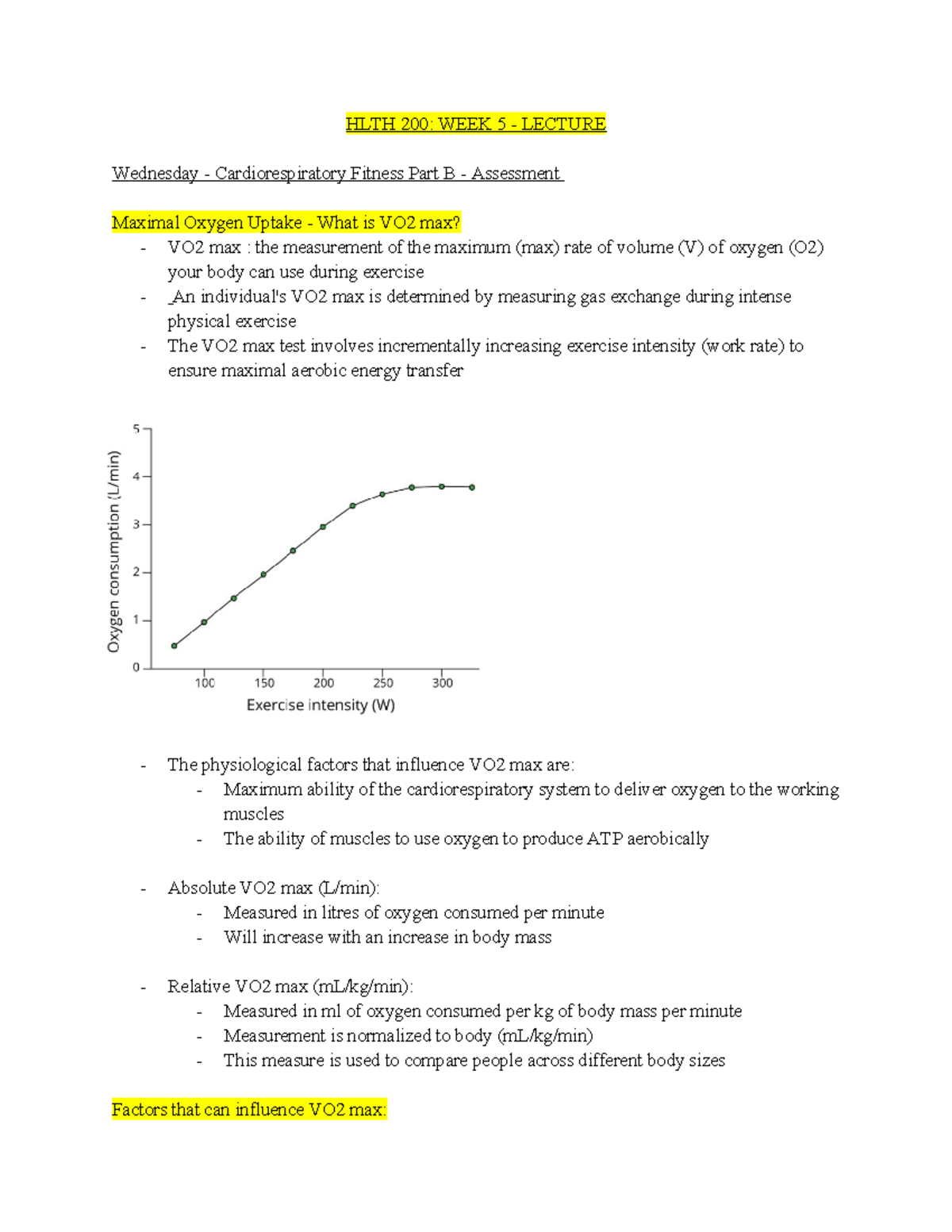 HLTH 200 WEEK 5 - Lecture Notes - HLTH 200: WEEK 5 - LECTURE Wednesday ...