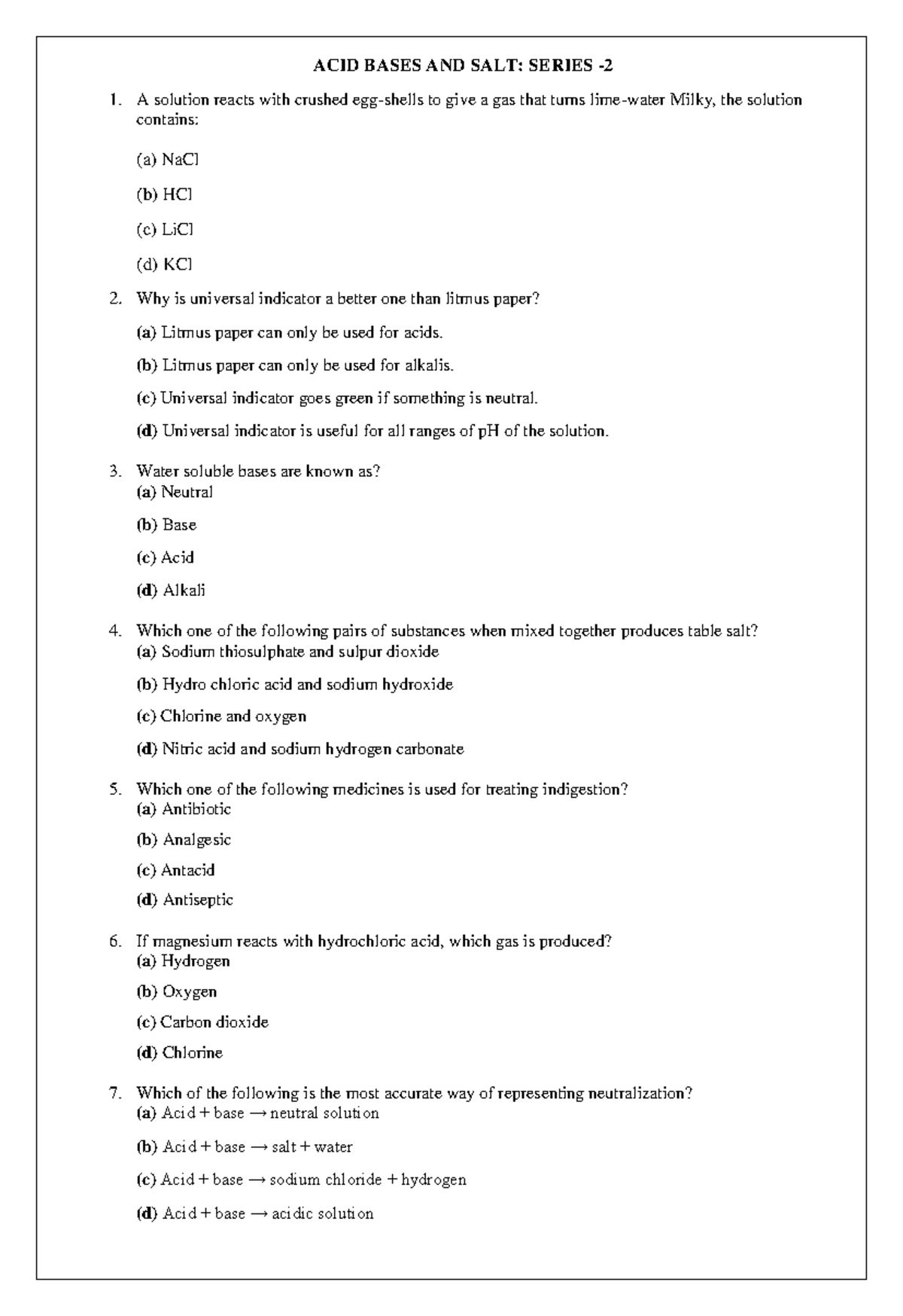 ABS-S2 - Notes - ACID BASES AND SALT: SERIES - A solution reacts with ...