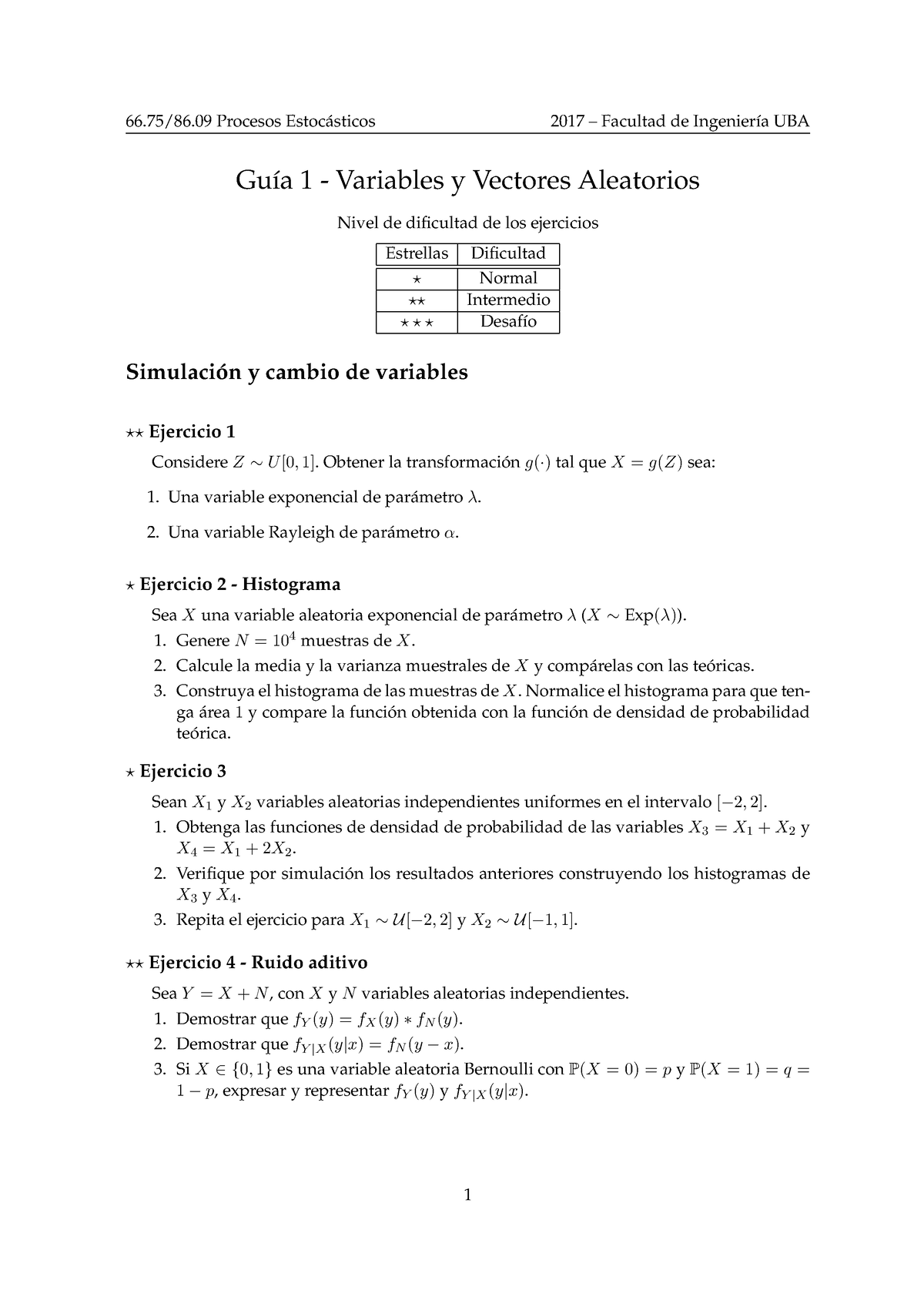 Guia1 - Guia Practica - Gu ́ıa 1 - Variables Y Vectores Aleatorios ...