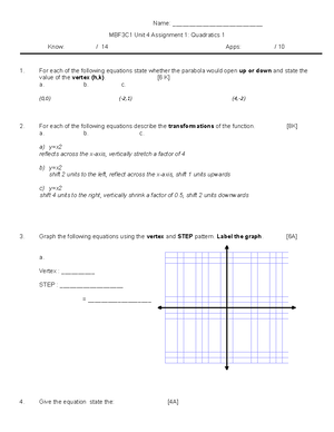 unit 7 assignment 1