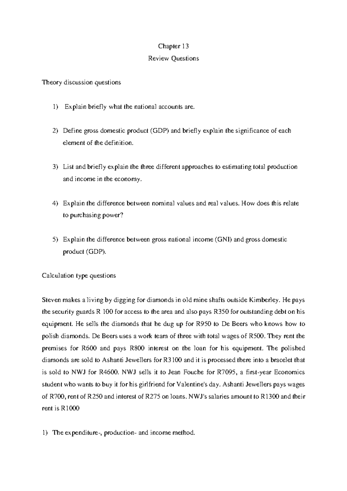 Chapter 13-1 - textbook review questions - Chapter 13 Review Questions ...