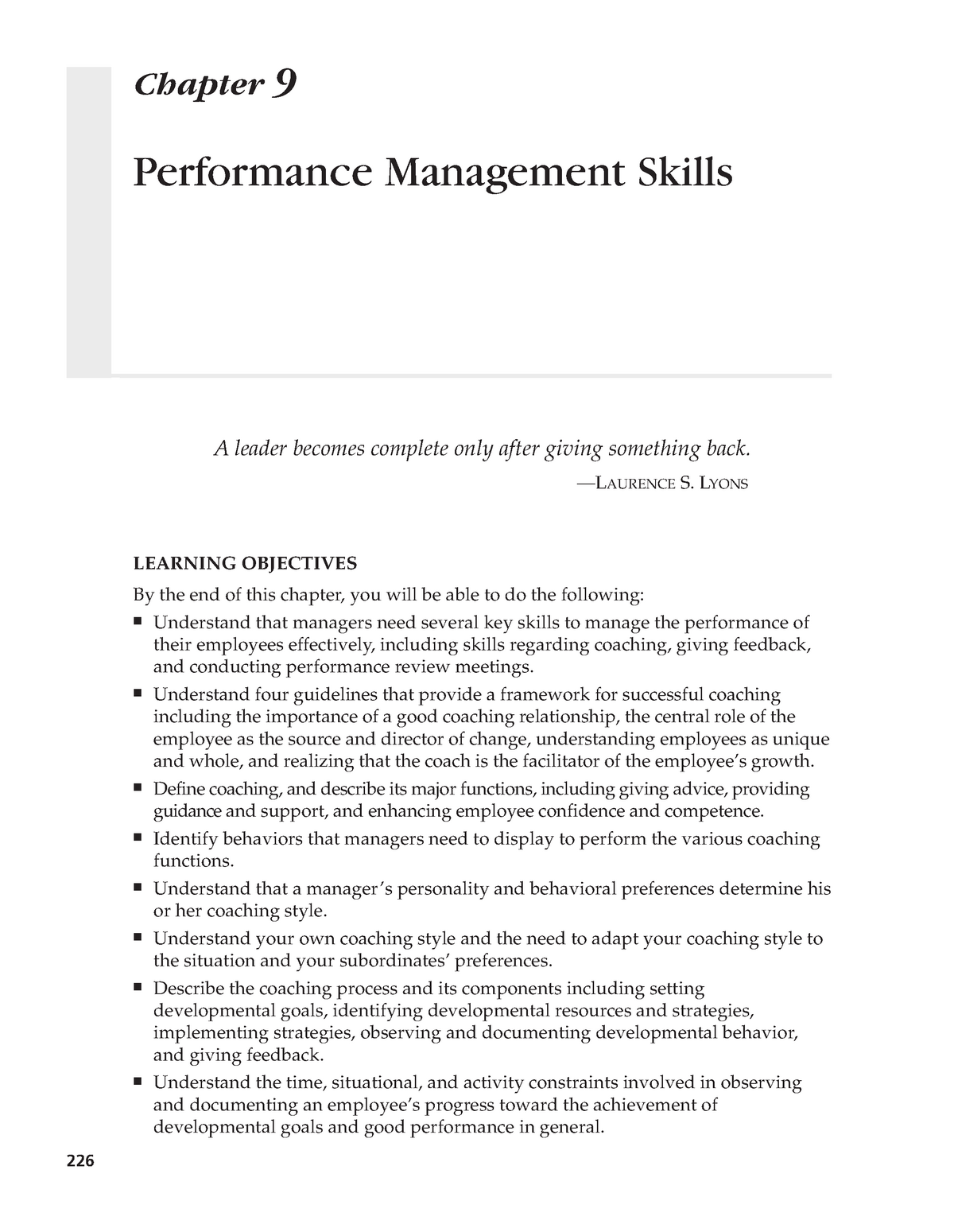 Performance Management 3rd Edition By Aguinis-Coaching - Chapter 9 ...