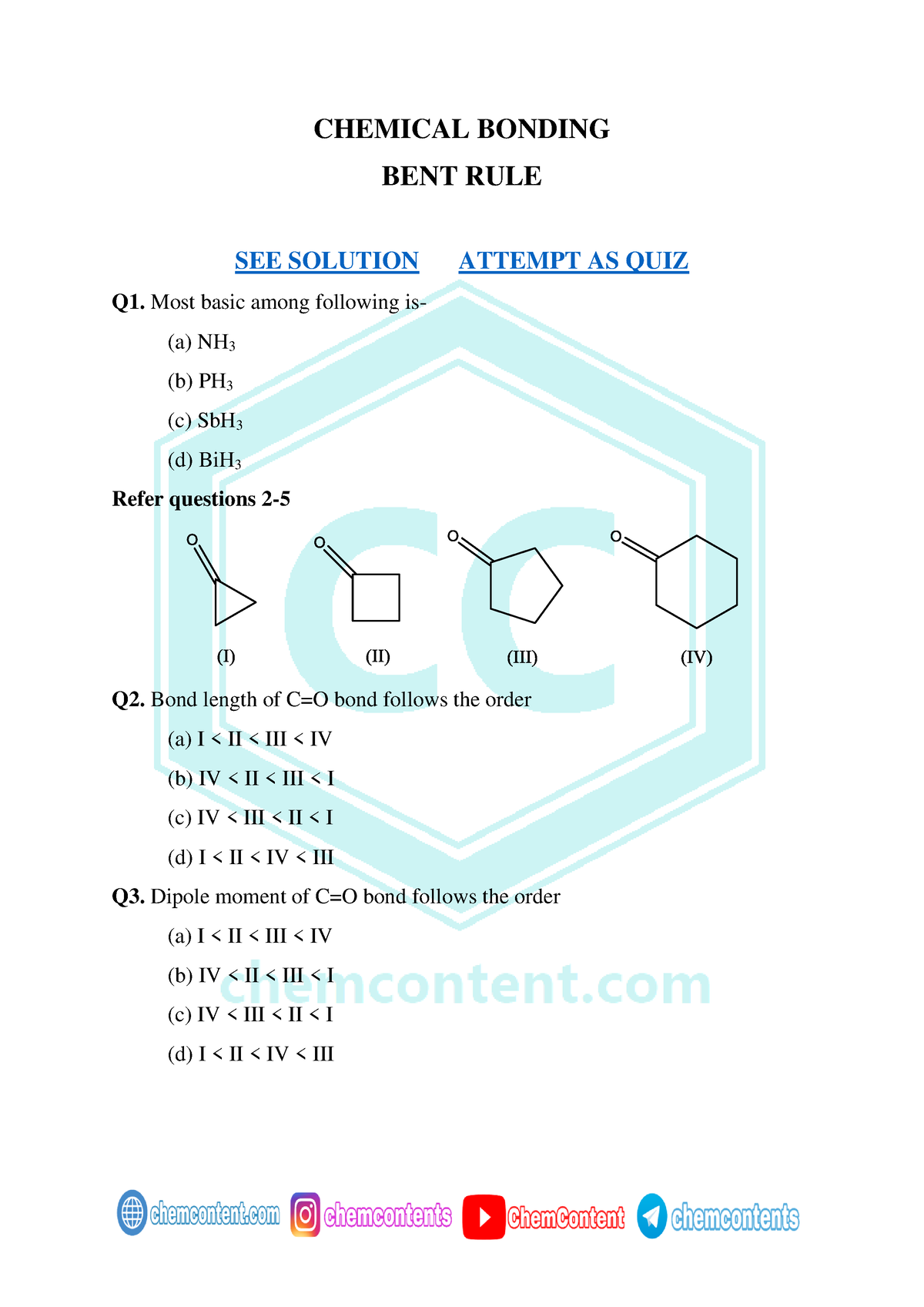 Ass 2 Bent Rule Ass 2 Bent Rule Chemical Bonding Bent Rule See Solution Attempt As Quiz Q1