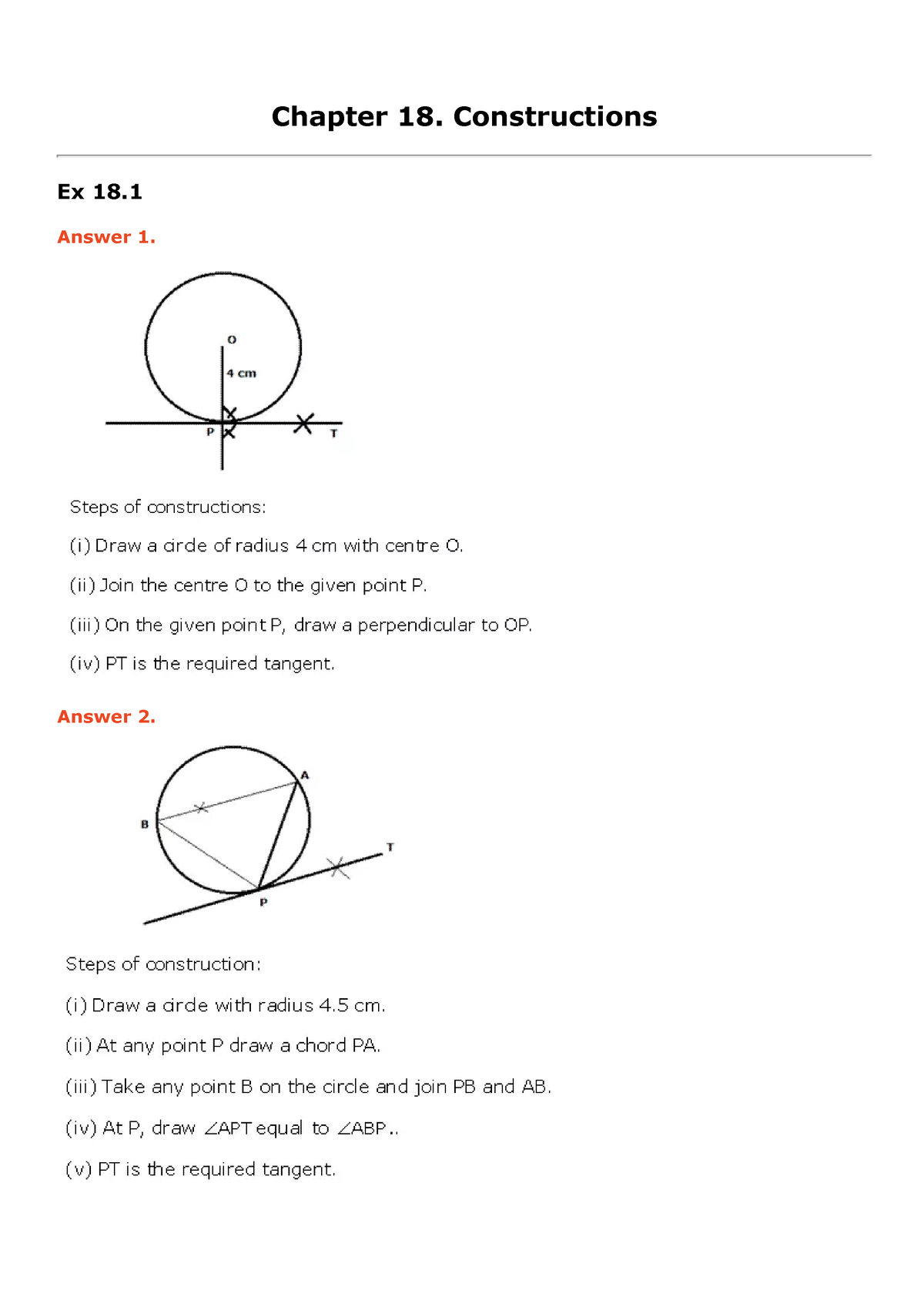 Constructions - Notes - Ncertbooksolutions Chapter 18. Constructions Ex ...