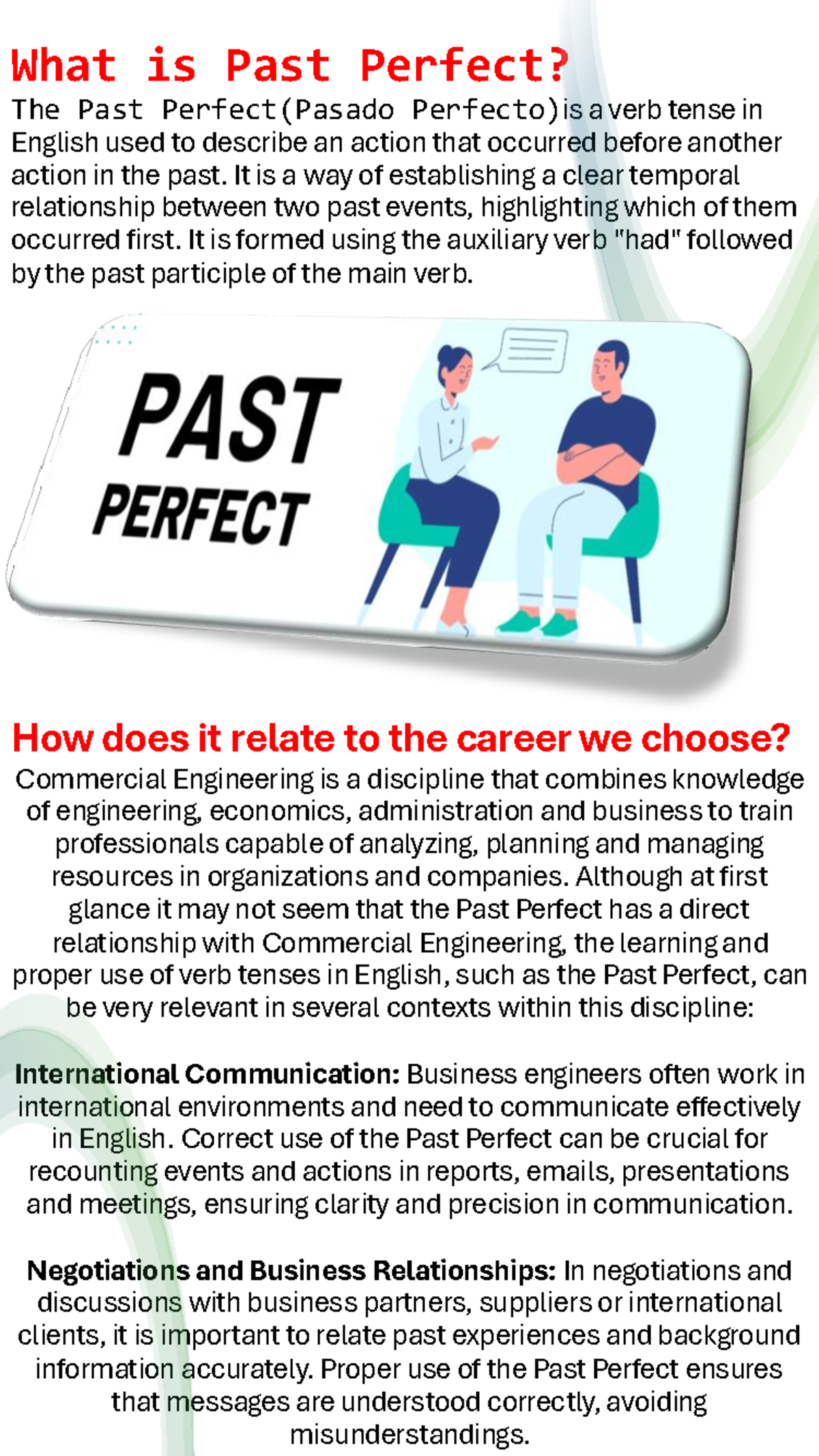 Presentación 20 - Ingles - What is Past Perfect? The Past Perfect ...