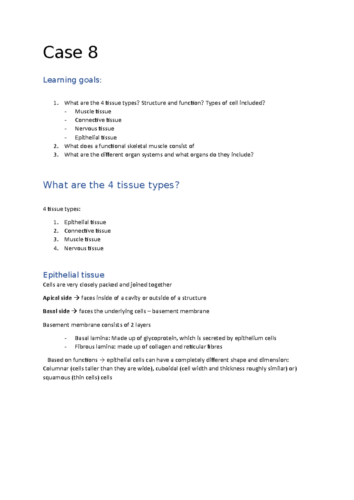 case-8-case-8-case-8-learning-goals-what-are-the-4-tissue-types