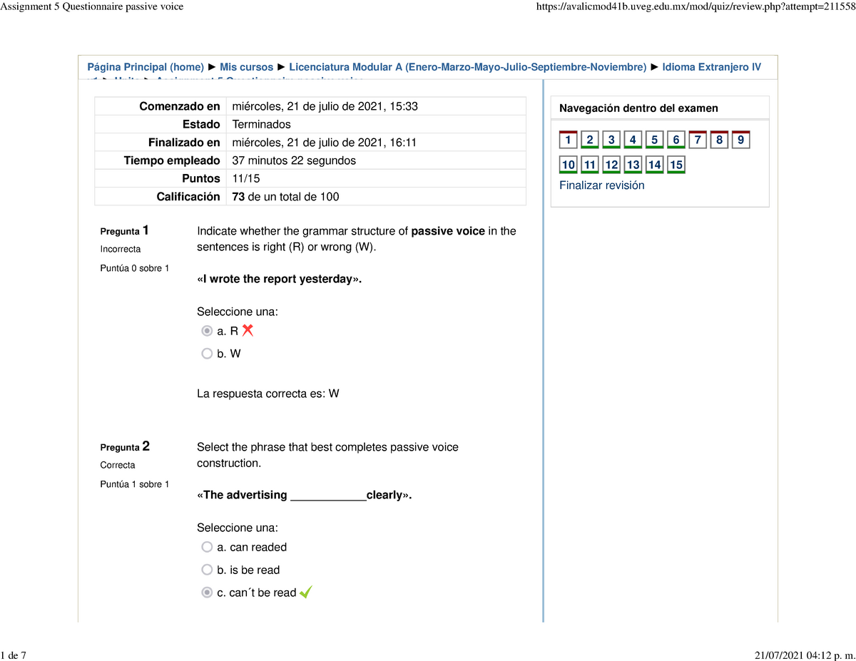 assignment of voice