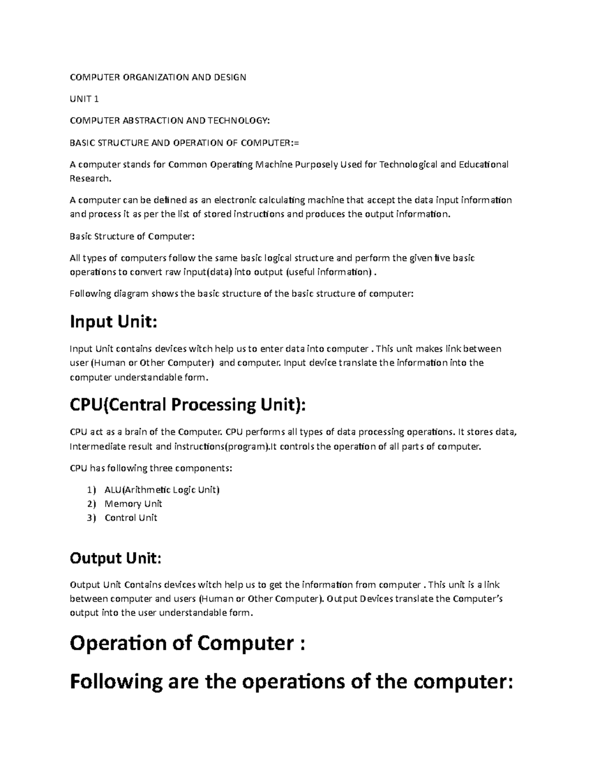 Computer Organization AND Design - COMPUTER ORGANIZATION AND DESIGN ...