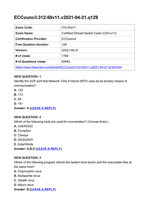 312-50v11 Actual Exam Dumps