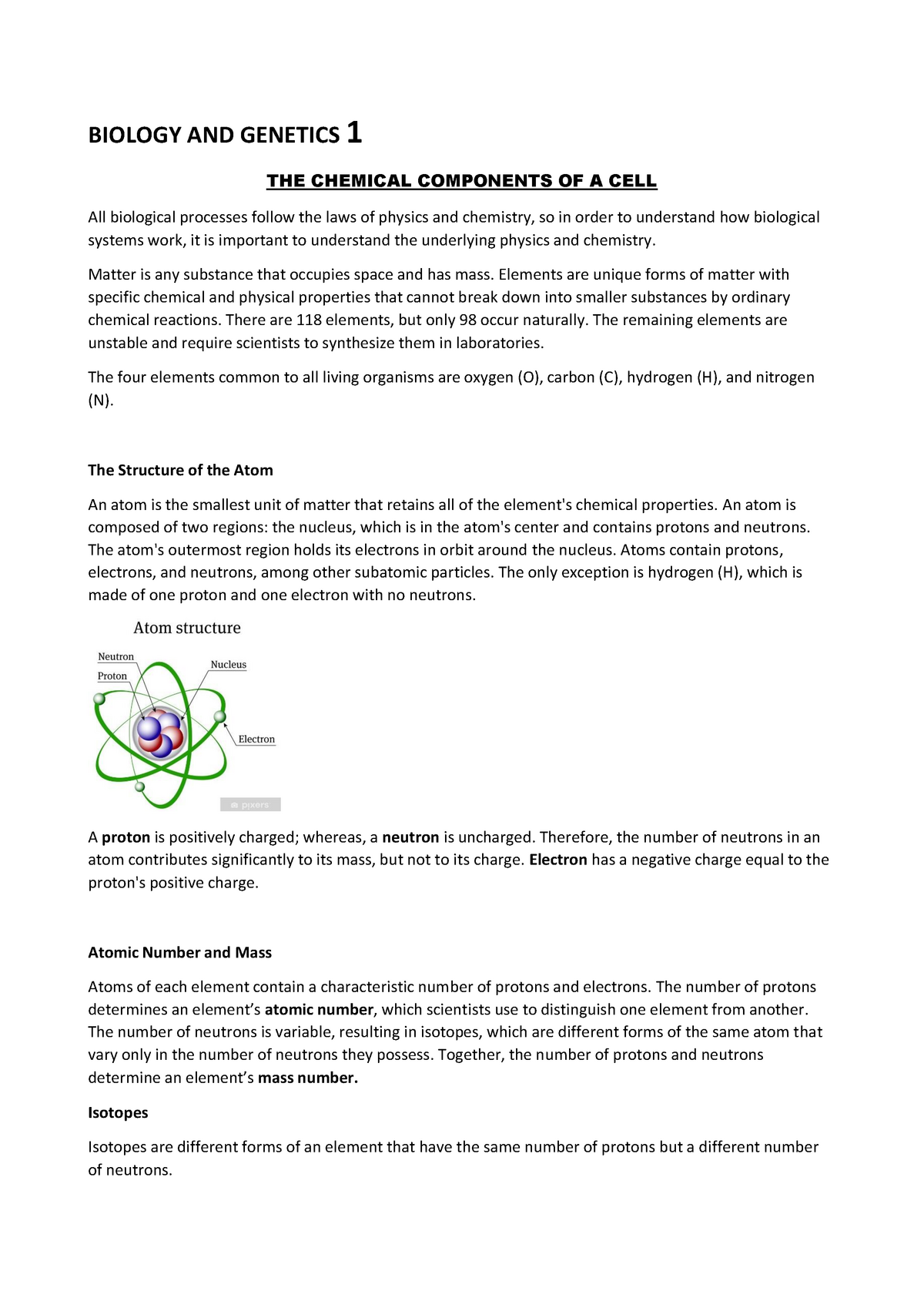 biology-1-introduzione-biochimica-biology-and-genetics-1-the