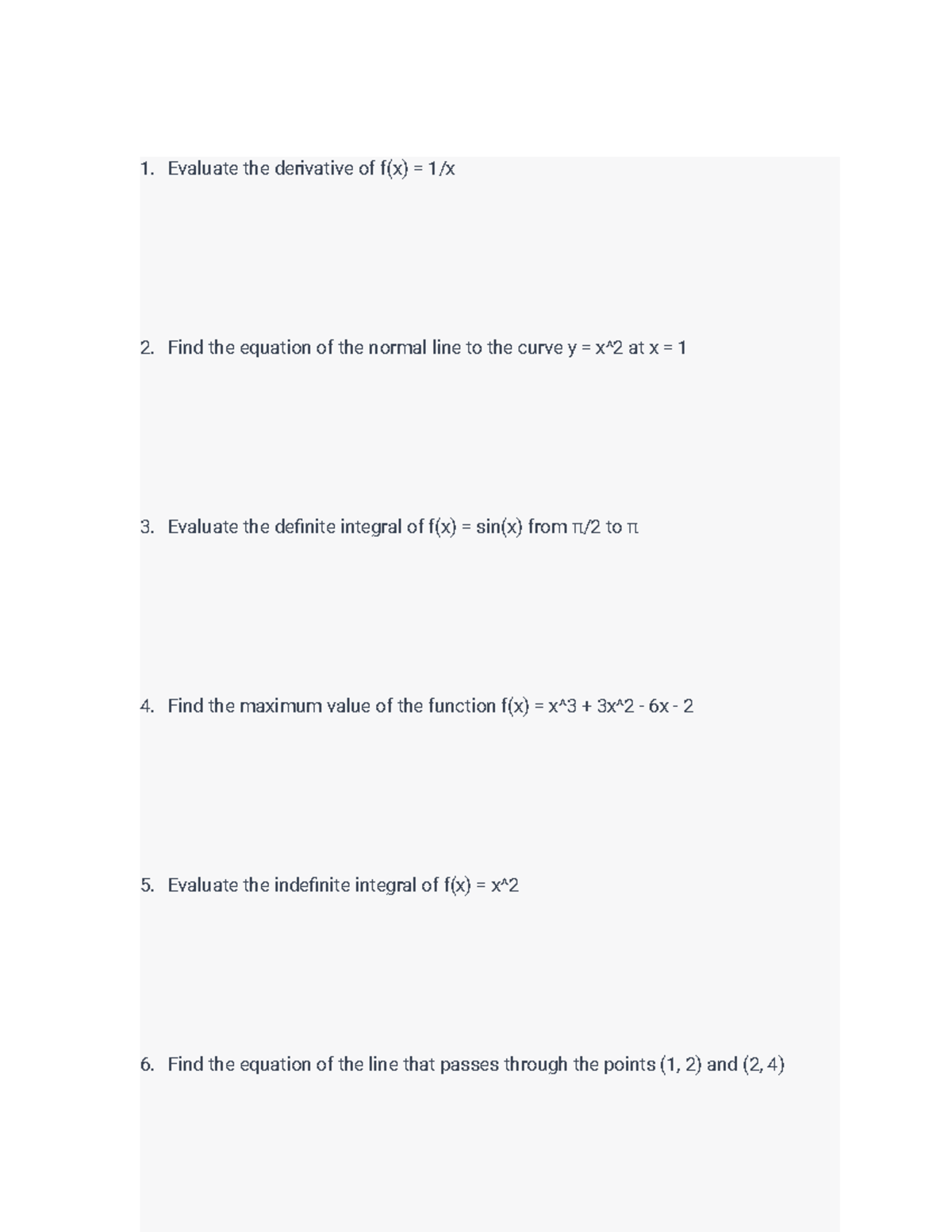 math-150-review-problems-3-evaluate-the-derivative-of-f-x-1-x-find