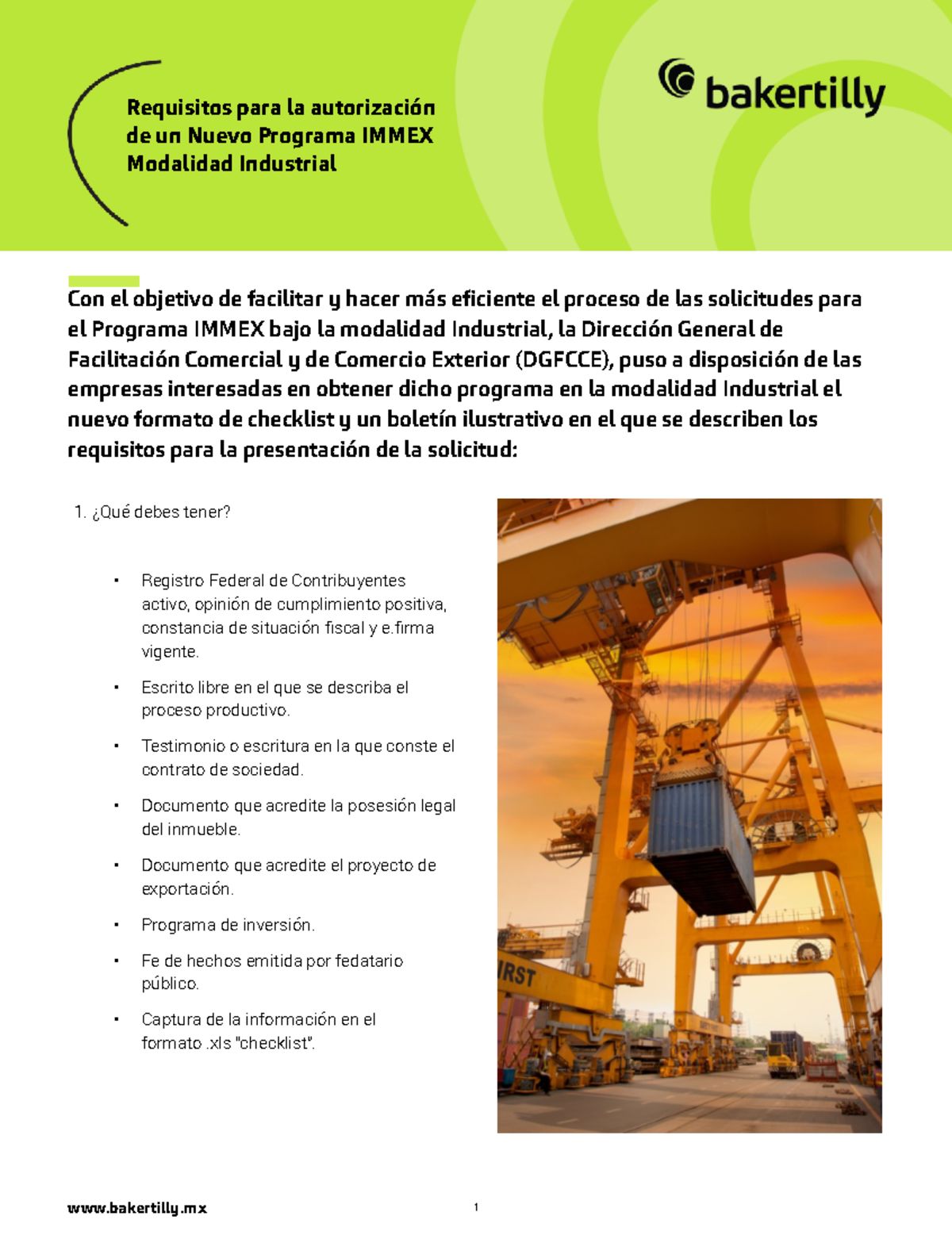 Requisitos Básicos Para Obtener El Immex – CWPCHL
