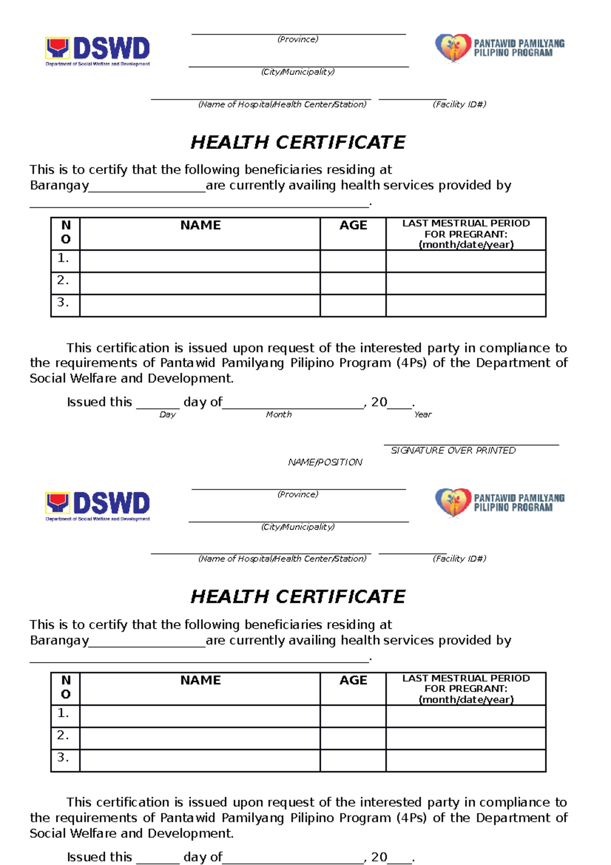 HealthCERT Health Cert