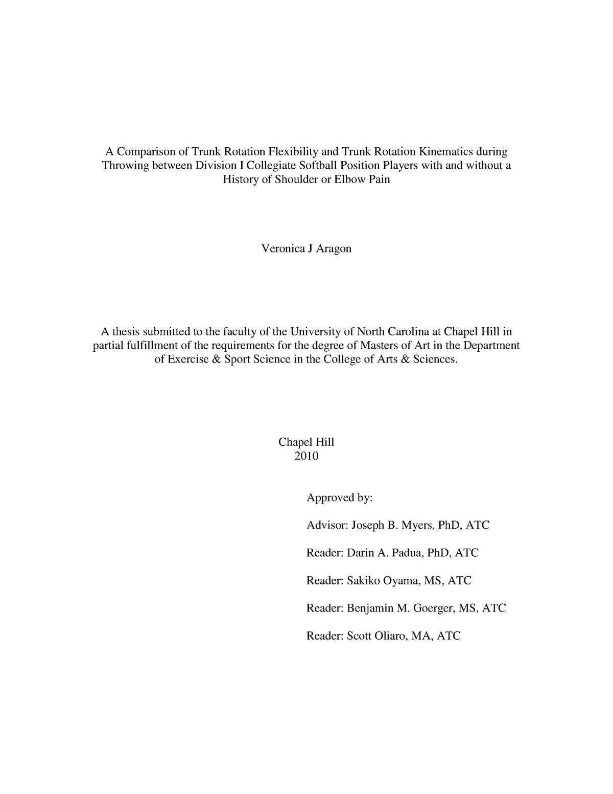 5. A comparison of trunk rotation flexibility - i Trunk Rotation ...