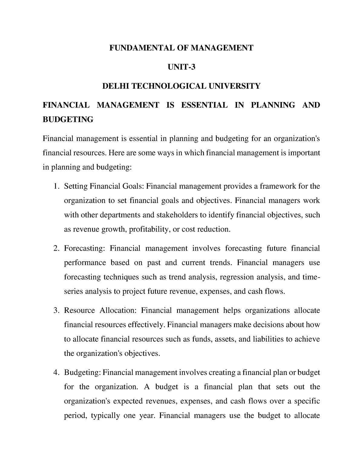 Fundamental Of Management Unit-3-Part-2 - FUNDAMENTAL OF MANAGEMENT ...