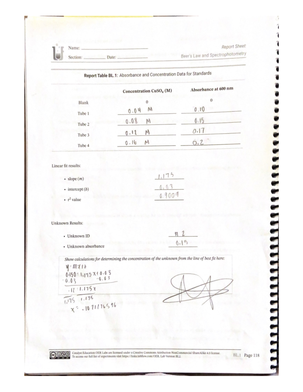 Chemistry Lab Answers MOL 303 Studocu