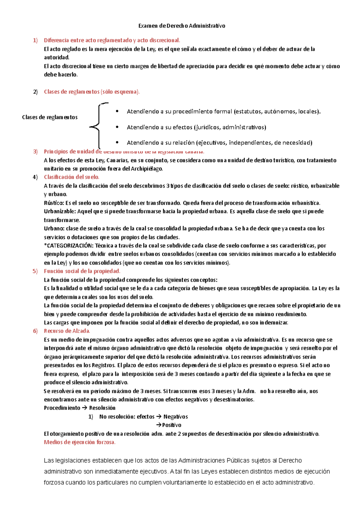 Examen De Derecho Administrativo - Examen De Derecho Administrativo ...