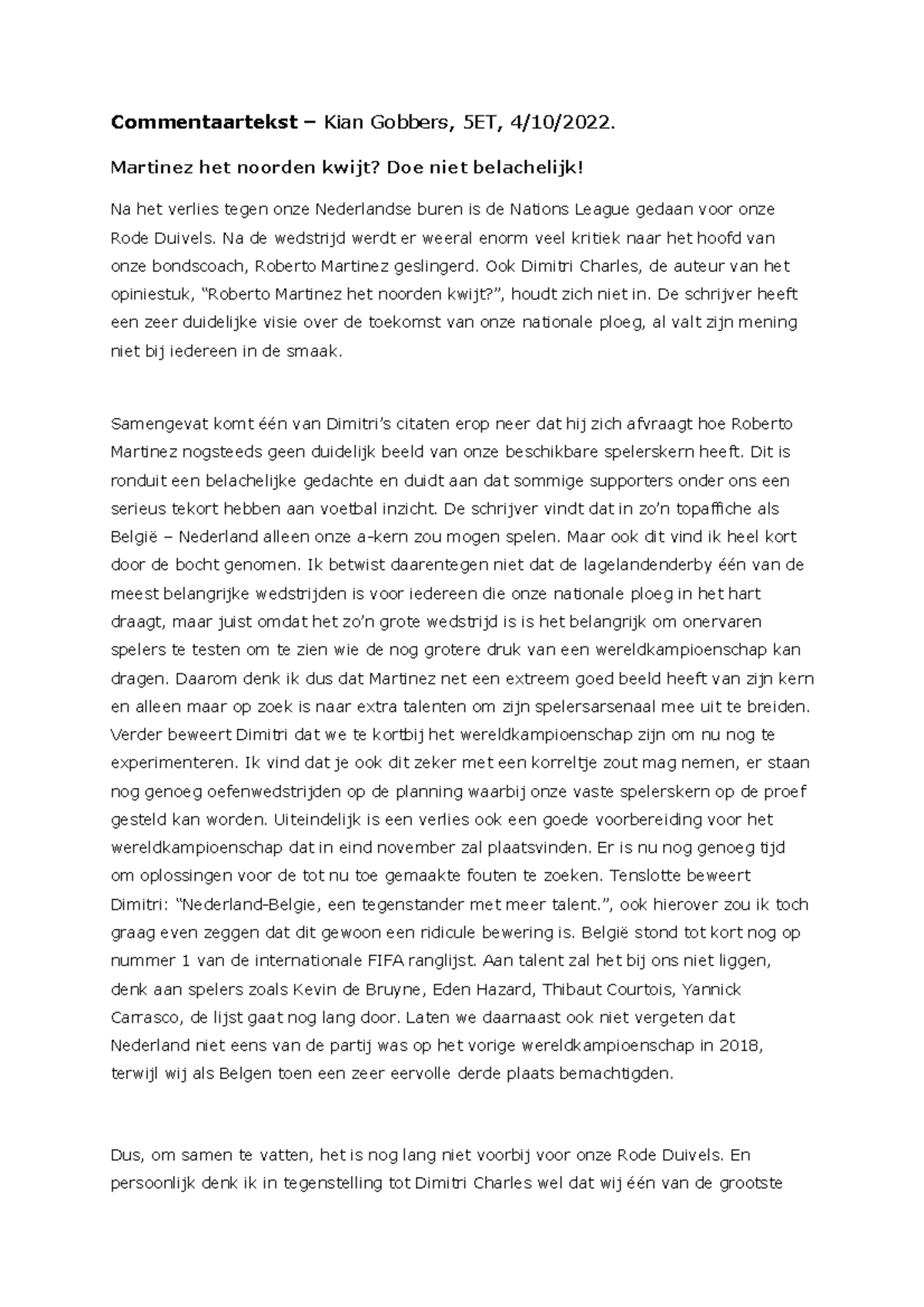 Commentaartekst kian - QZSE A3rqzrtqrtqr - Commentaartekst – Kian ...