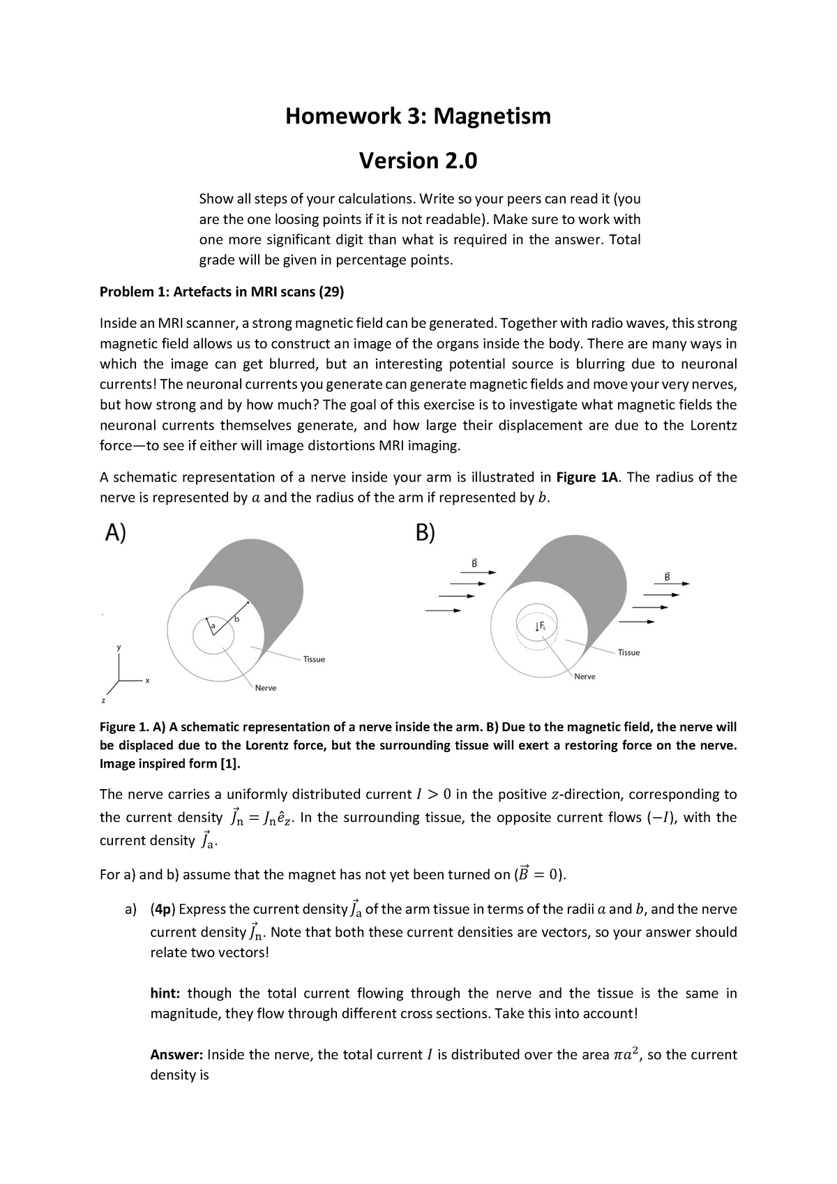 HW3 WITH Solutions - HW3 - Homework 3: Magnetism Version 2. Show All ...