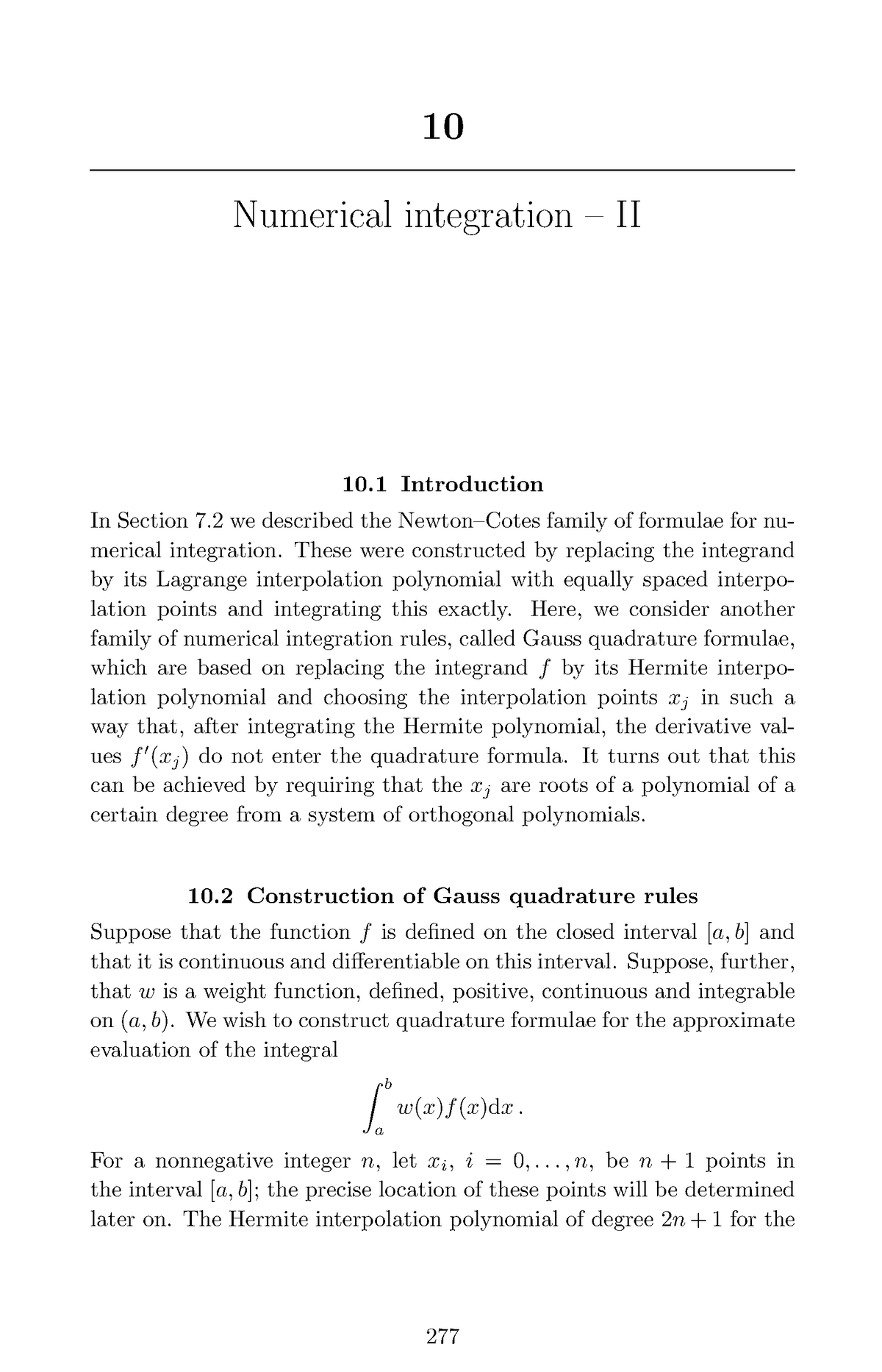 Chapter 10 Introduction To Numerical Analysis - 10 Numerical ...