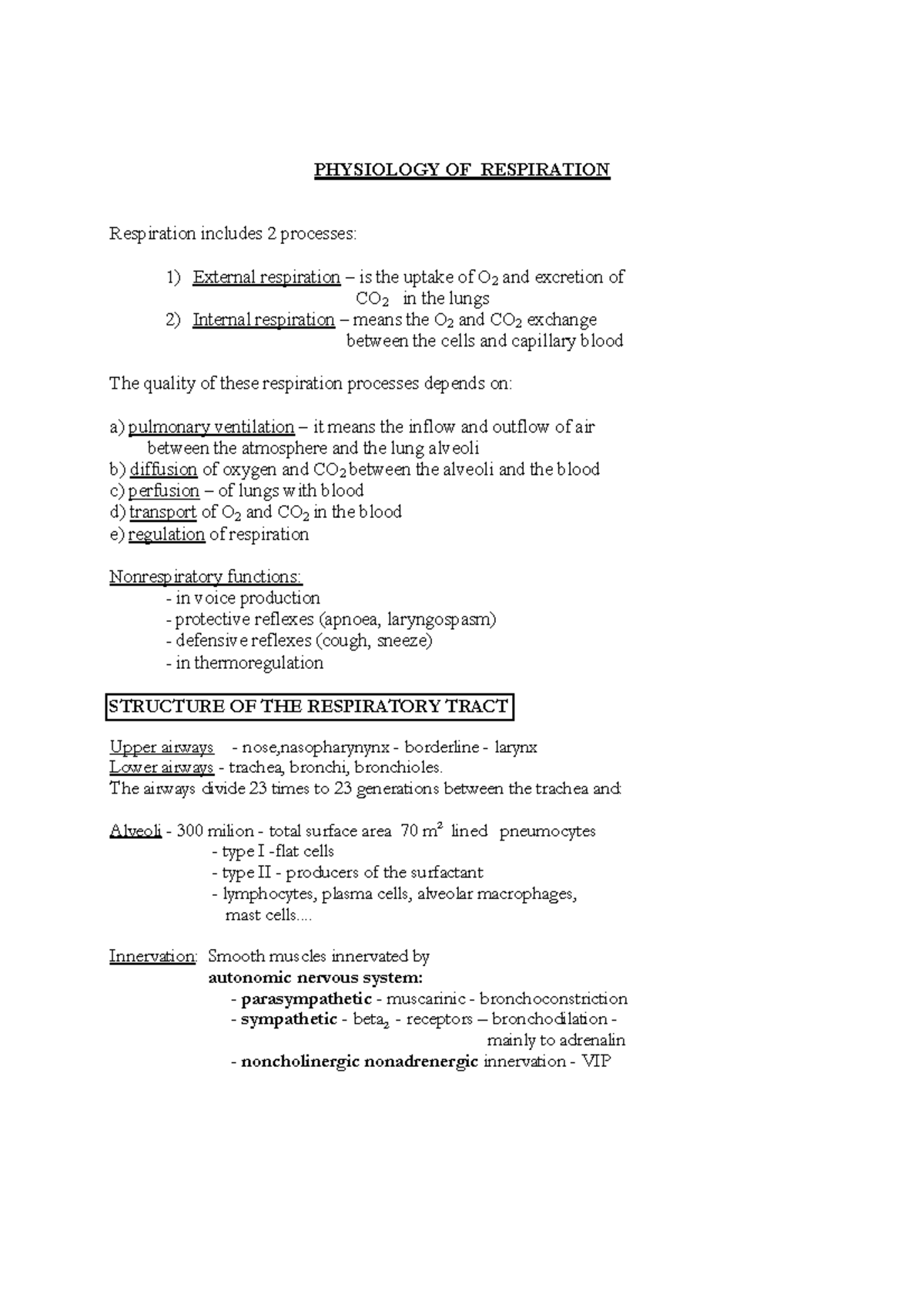 Physiology of Respiration - PHYSIOLOGYOFRESPIRATION ...