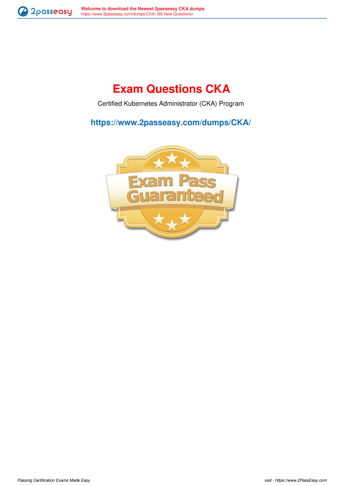 Test CKA Pdf